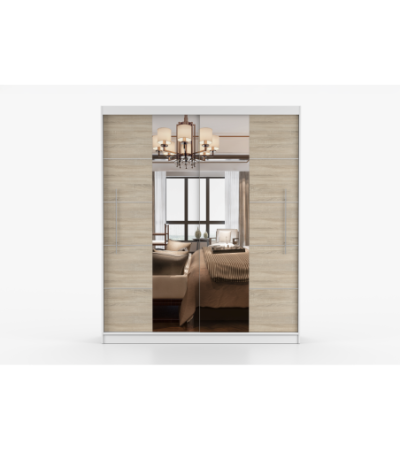 Armoire Orelia 203 cm avec miroir