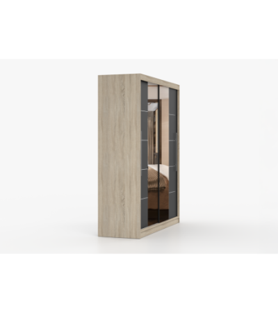 Armoire Orelia 203 cm avec miroir