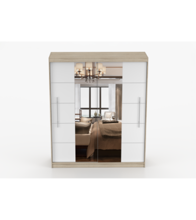 Armoire Orelia 203 cm avec miroir