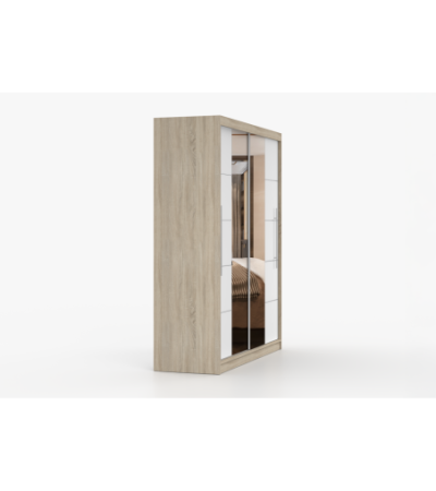Armoire Orelia 203 cm avec miroir