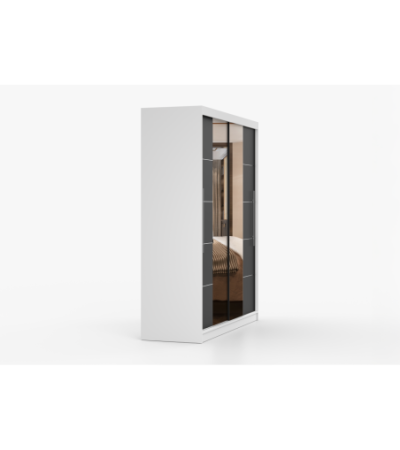 Armoire Orelia 203 cm avec miroir