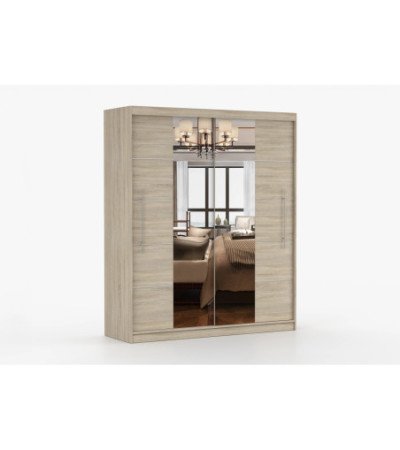 Armoire Orelia 203 cm avec miroir