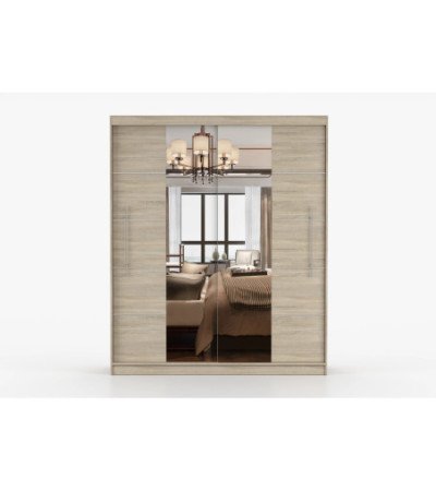 Armoire Orelia 203 cm avec miroir