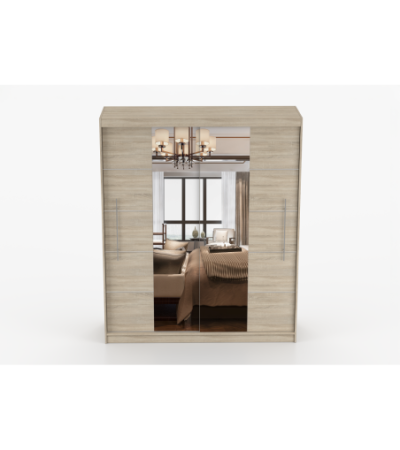 Armoire Orelia 203 cm avec miroir
