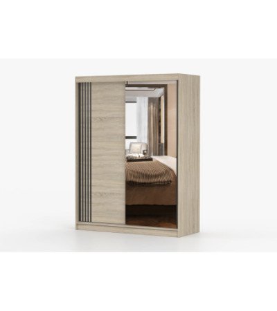 Armoire Elowen 150 cm avec miroir