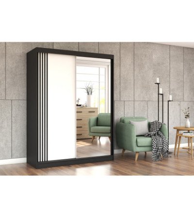 Armoire Elowen 150 cm avec miroir