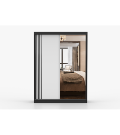 Armoire Elowen 150 cm avec miroir