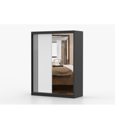 Armoire Elowen 150 cm avec miroir