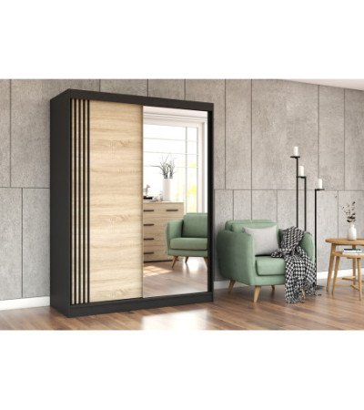 Armoire Elowen 150 cm avec miroir