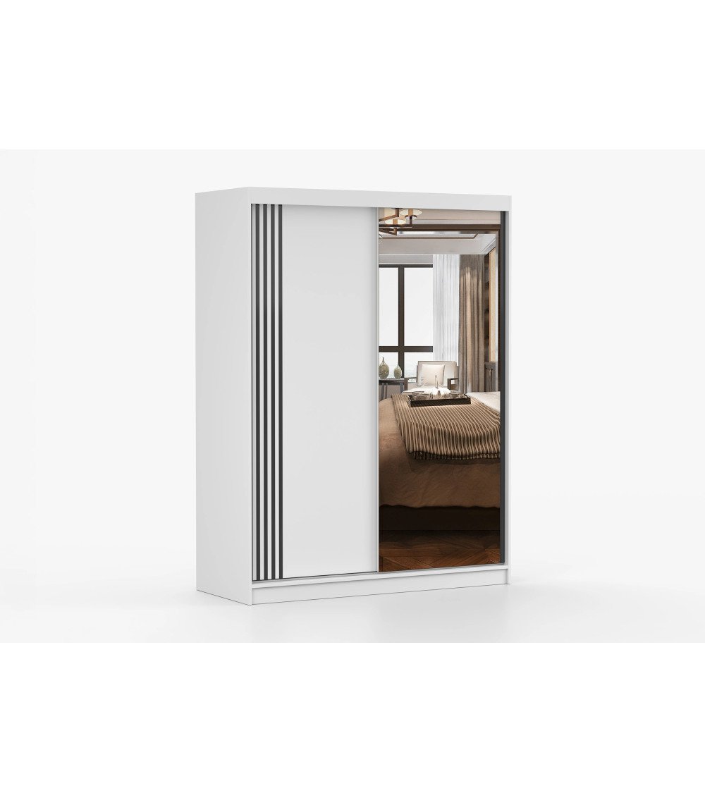 Armoire Elowen 150 cm avec miroir