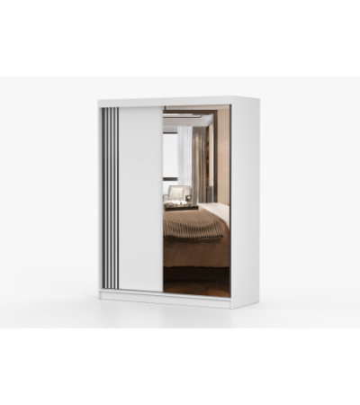 Armoire Elowen 150 cm avec miroir