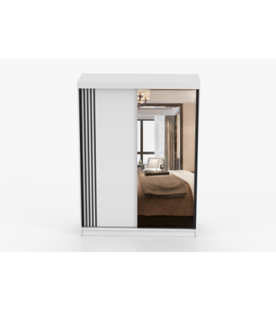 Armoire Elowen 150 cm avec miroir