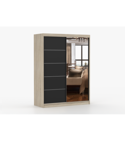 Armoire Irinaé 150 cm avec miroir