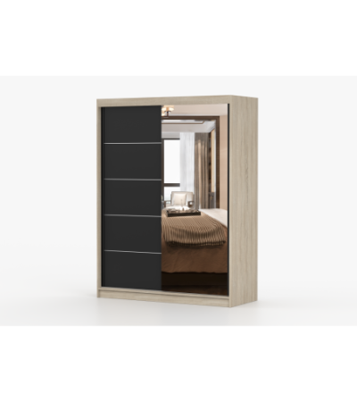 Armoire Irinaé 150 cm avec miroir