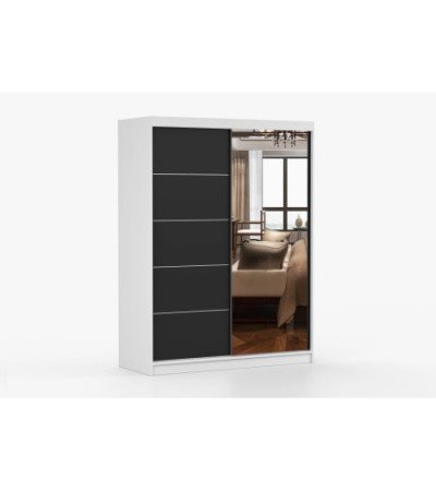 Armoire Irinaé 150 cm avec miroir