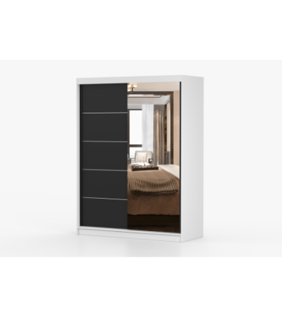 Armoire Irinaé 150 cm avec miroir