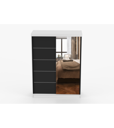 Armoire Irinaé 150 cm avec miroir