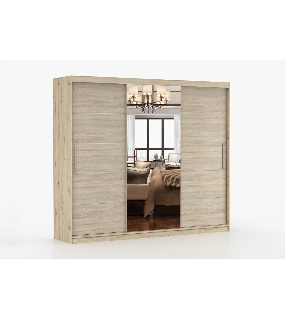 Armoire Elior 250 cm avec miroir
