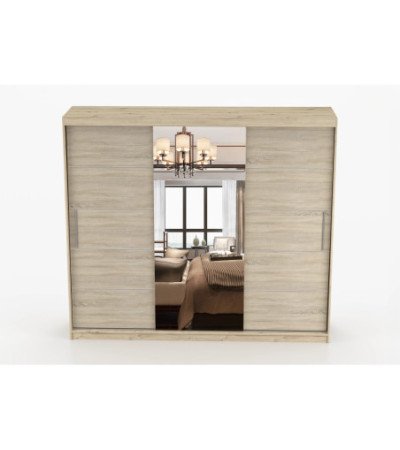Armoire Elior 250 cm avec miroir