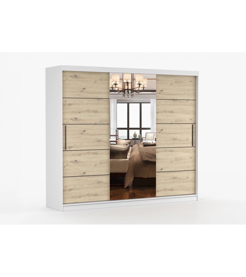 Armoire Elior 250 cm avec miroir