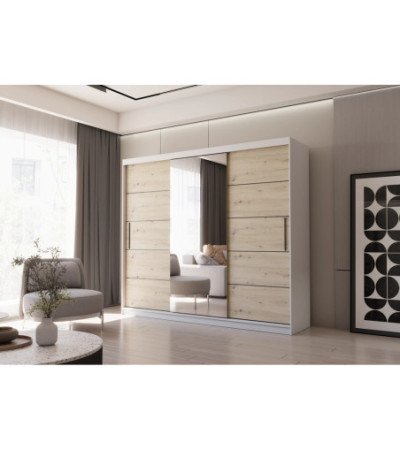 Armoire Elior 250 cm avec miroir