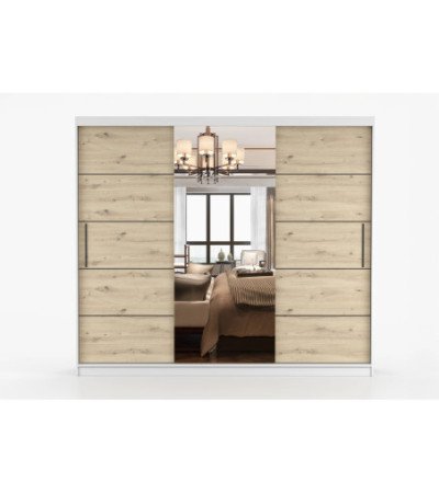 Armoire Elior 250 cm avec miroir