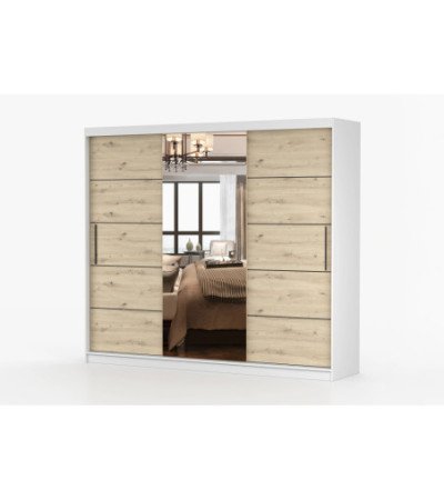 Armoire Elior 250 cm avec miroir