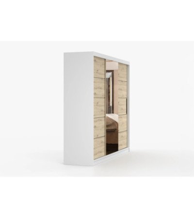 Armoire Elior 250 cm avec miroir