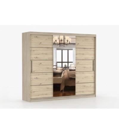 Armoire Elior 250 cm avec miroir