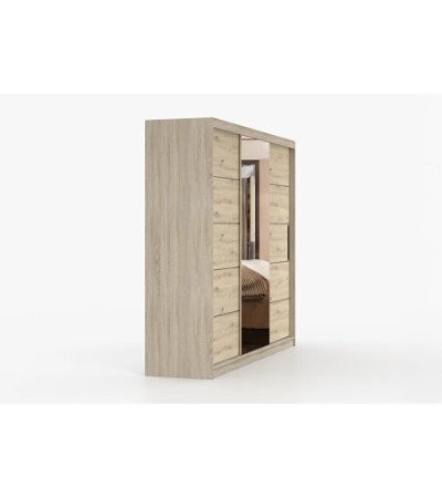 Armoire Elior 250 cm avec miroir