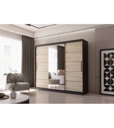 Armoire Elior 250 cm avec miroir