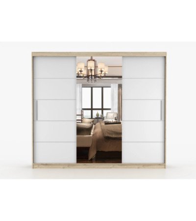 Armoire Elior 250 cm avec miroir