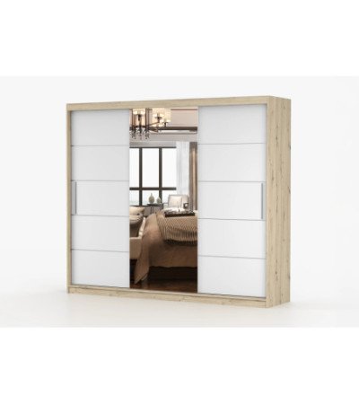 Armoire Elior 250 cm avec miroir