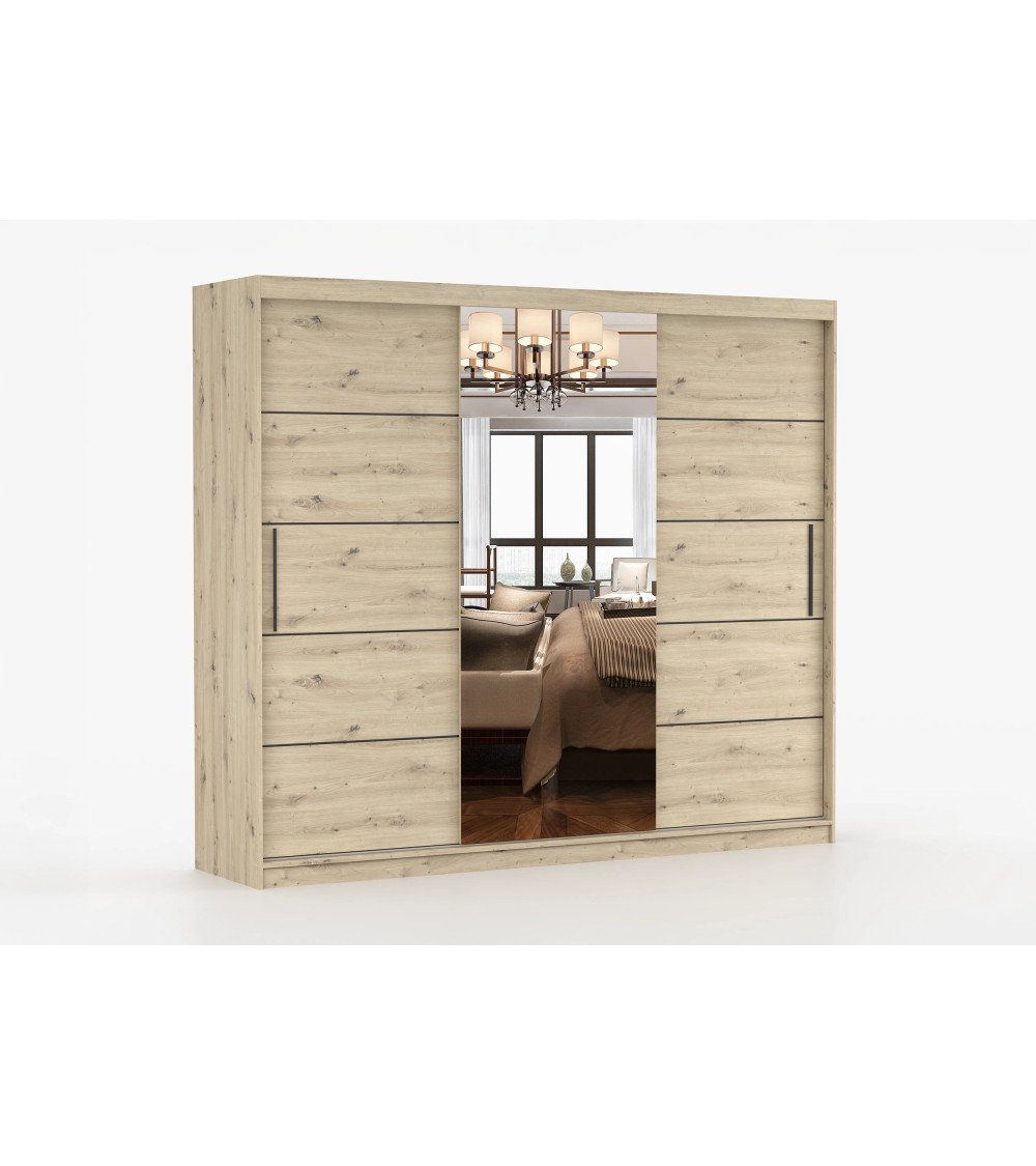 Armoire Elior 250 cm avec miroir