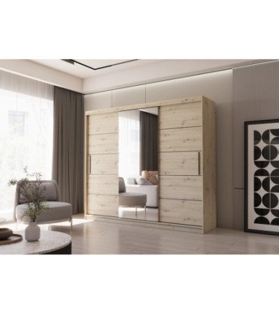 Armoire Elior 250 cm avec miroir
