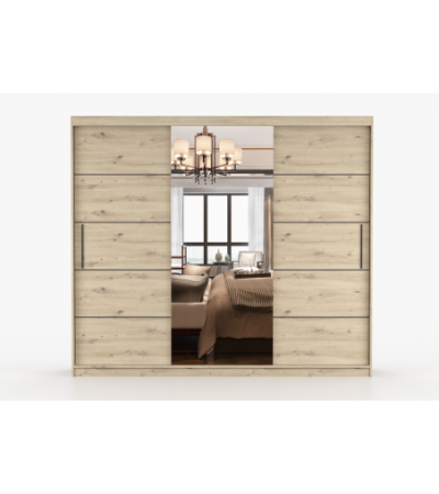 Armoire Elior 250 cm avec miroir