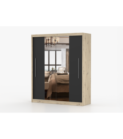Armoire Althéa 203 cm avec miroir