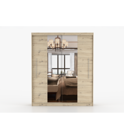 Armoire Althéa 203 cm avec miroir