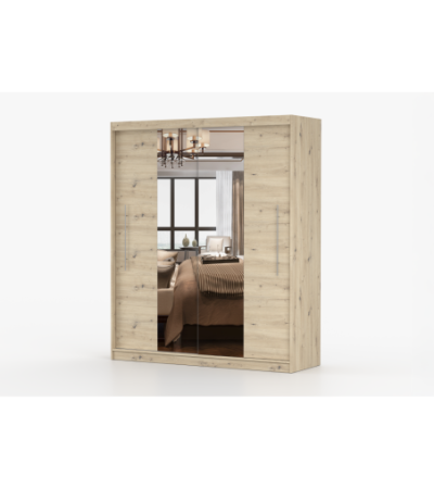 Armoire Althéa 203 cm avec miroir