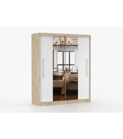 Armoire Althéa 203 cm avec miroir