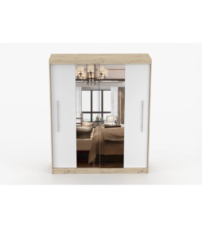 Armoire Althéa 203 cm avec miroir