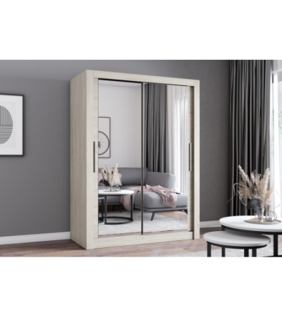 Armoire Maelian 150 cm avec miroir