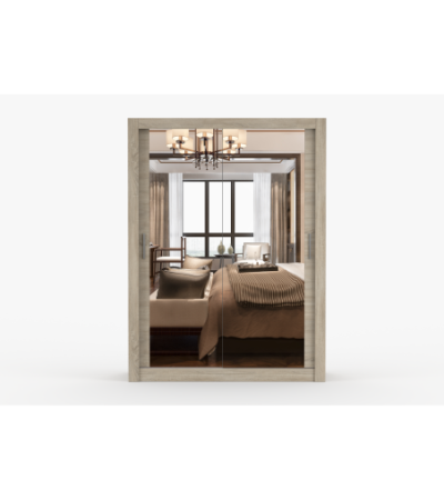 Armoire Maelian 150 cm avec miroir