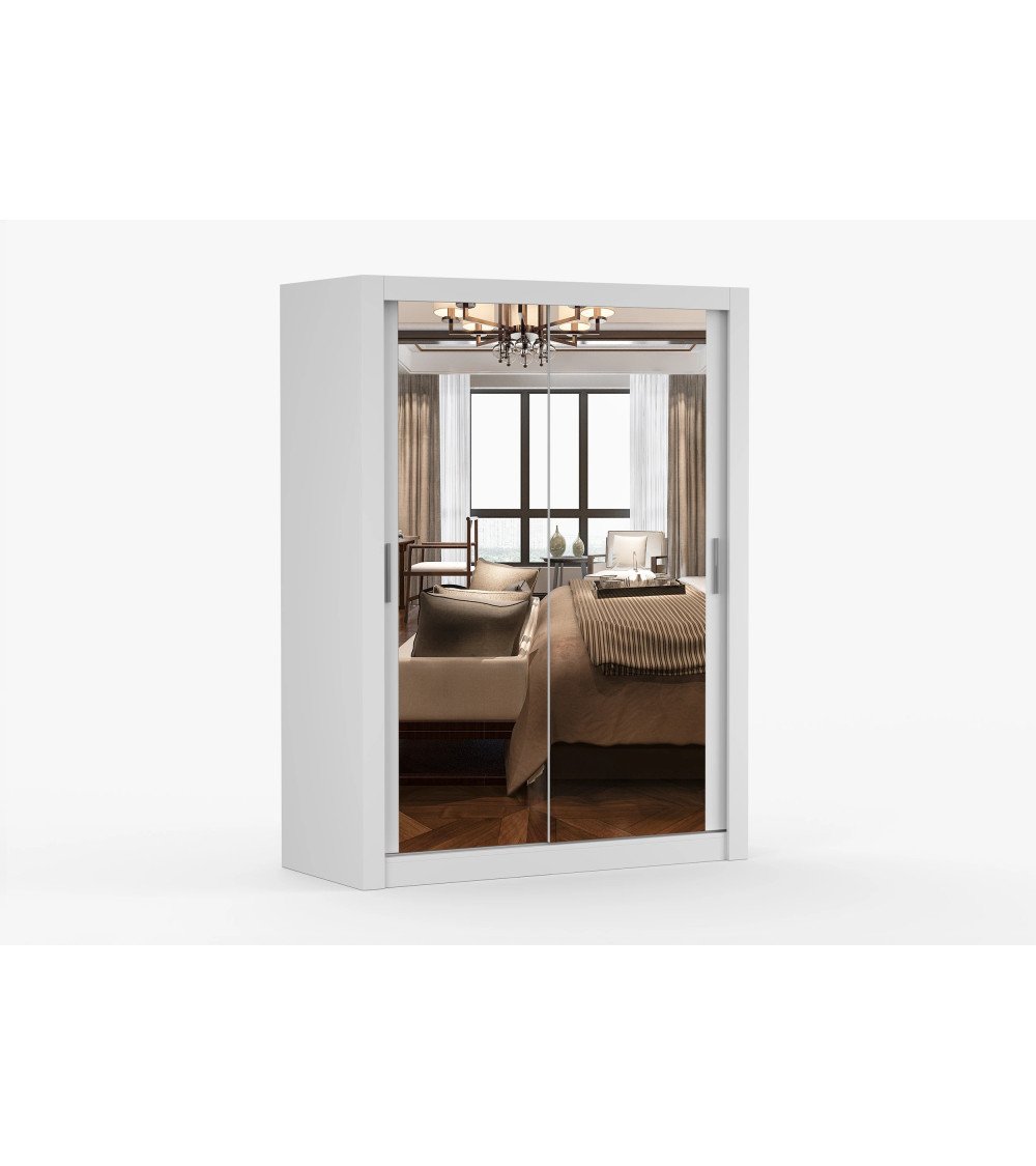 Armoire Maelian 150 cm avec miroir