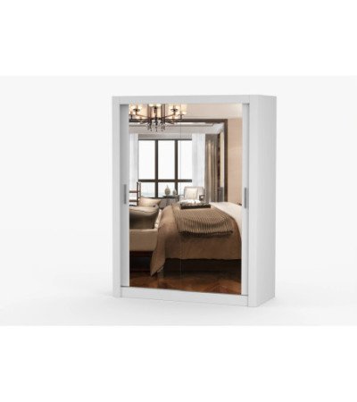 Armoire Maelian 150 cm avec miroir