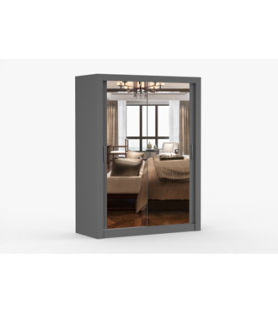 Armoire Maelian 150 cm avec miroir