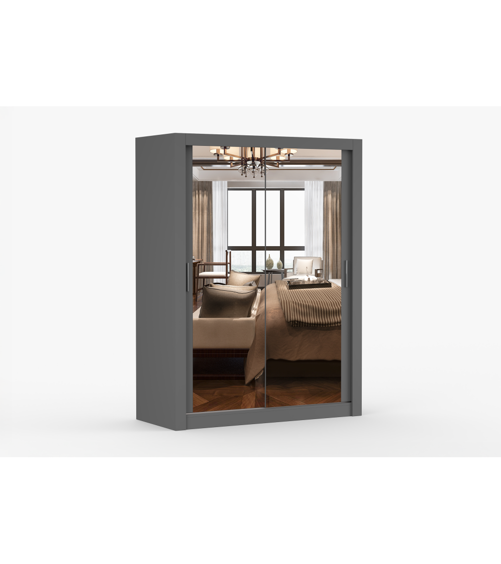 Armoire Maelian 150 cm avec miroir