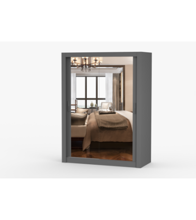 Armoire Maelian 150 cm avec miroir