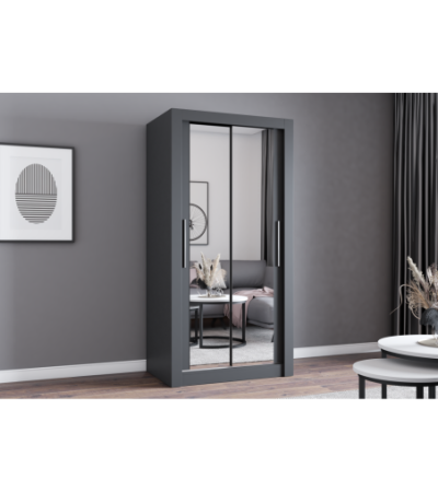Armoire Moira 100 cm avec miroir