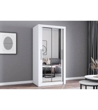 Armoire Moira 100 cm avec miroir